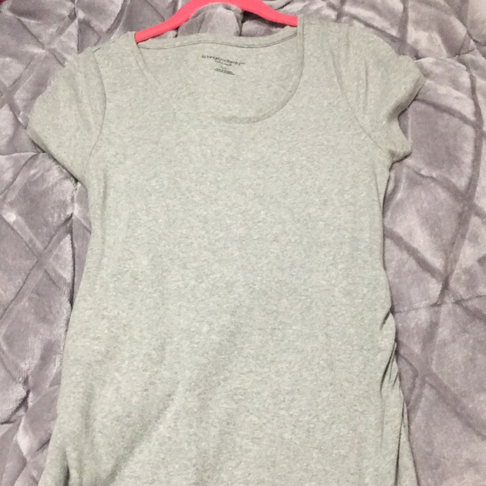 Gray maternity dress